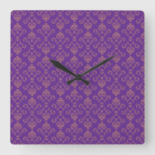 Classic Styles Scrollwork Square Wall Clock