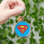 Classic Supergirl Logo with Blue Outline Key Ring<br><div class="desc">Supergirl | Check out this classic Supergirl S-Shield in red and yellow,  outlined in blue!</div>