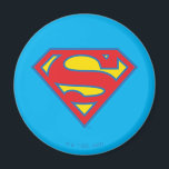 Classic Supergirl Logo with Blue Outline Magnet<br><div class="desc">Supergirl | Check out this classic Supergirl S-Shield in red and yellow, outlined in blue!</div>