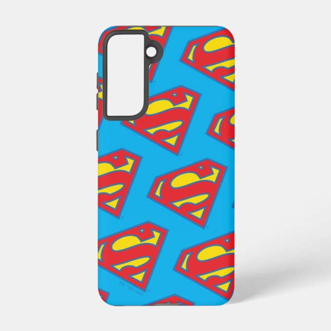 Classic Supergirl Logo with Blue Outline Samsung Galaxy S21 Case (Back)