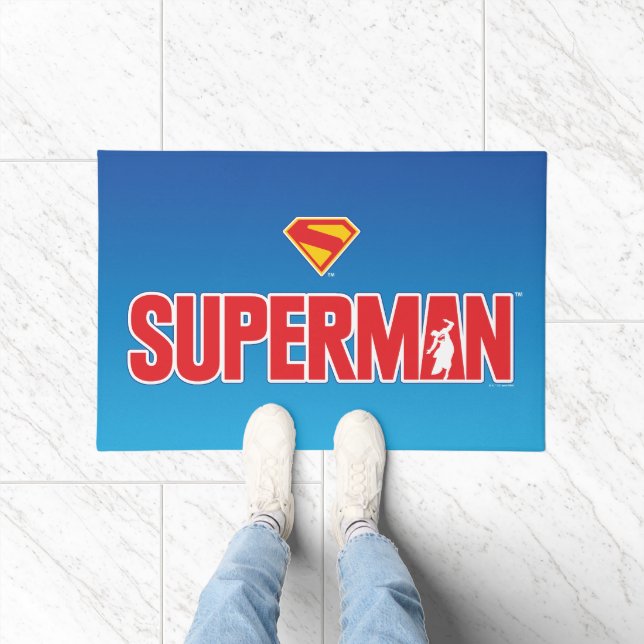 Classic Superman Bold Logo Doormat (Indoor)