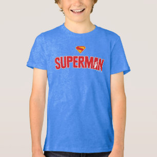 Classic Superman Bold Logo Tri-Blend Shirt