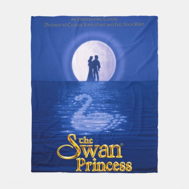 Classic Swan Princess Fleece Blanket (Front)