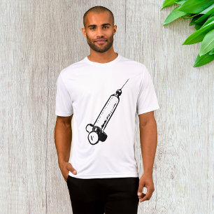 Classic Syringe Sketch Medical Equipment T-Shirt