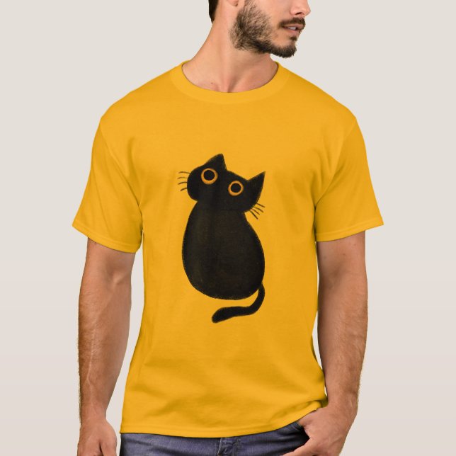 Classic t-shirt, cat cartoon T-Shirt (Front)