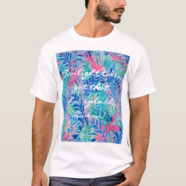 Classic t-shirt in stylish graphic (Front)