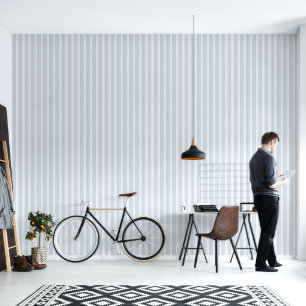 Classic Tailored Pinstripe Vertical Line Pattern Wallpaper