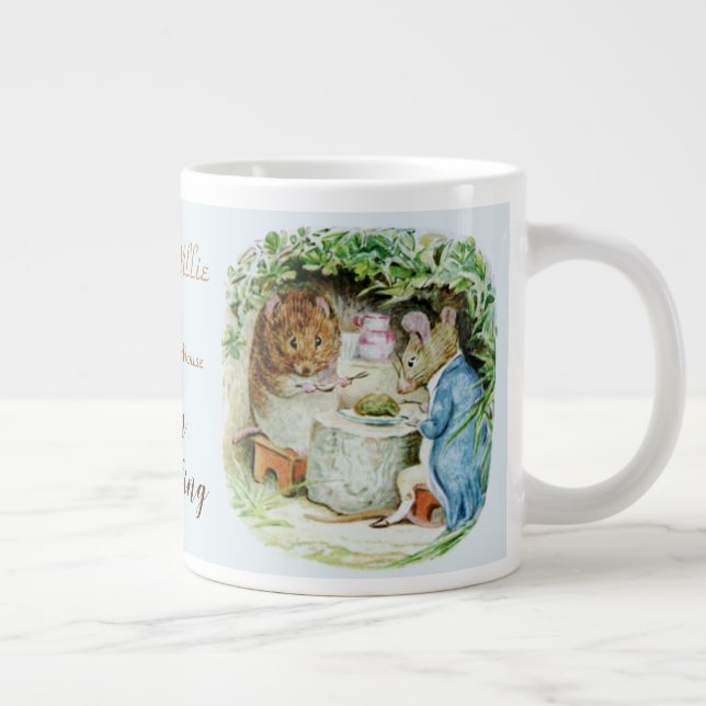 Classic Tale of A Country Mouse Large Coffee Mug (Right)