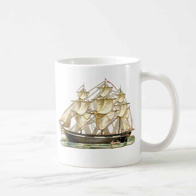 Classic Tall Ship Coffee Mug (Right)