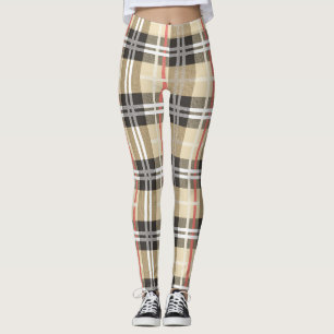 Classic Tartan Pattern Leggings