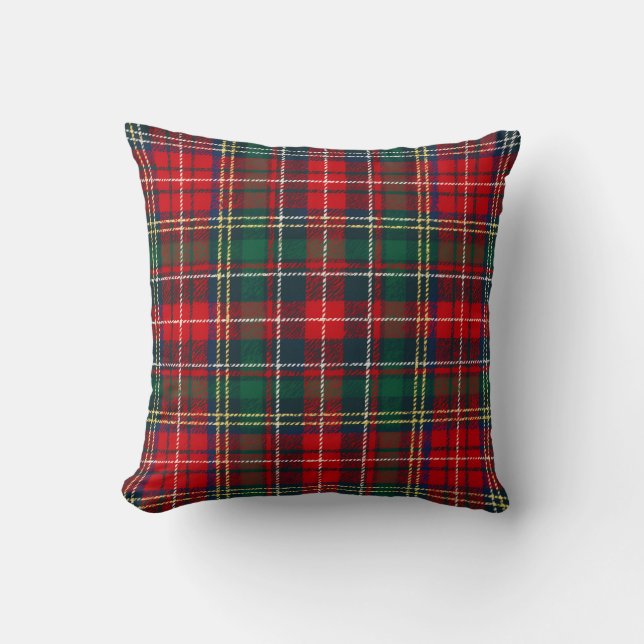 Classic Tartan Plaid Christmas Cushion (Front)