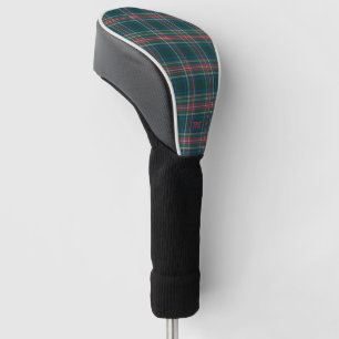 Classic Tartan Plaid Initials Preppy Chic Timeless Golf Head Cover