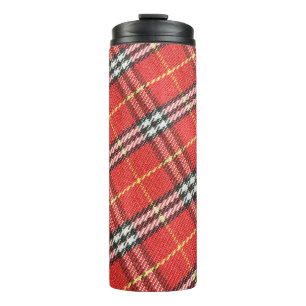 Classic Tartan Texture Background Thermal Tumbler
