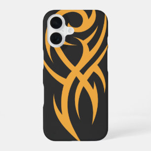 Classic Tattoo Inspired Line Art Design iPhone 16 Case