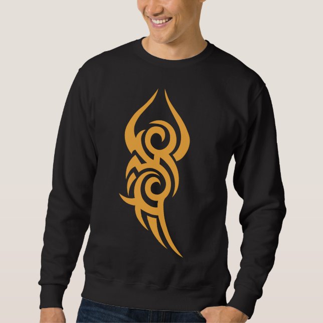 Classic Tattoo Inspired Line Art Design Sweatshirt (Front)