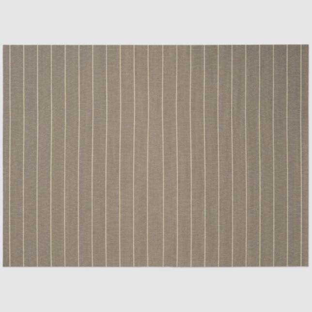 Classic Taupe with Stripe  Tissue Paper (Front)