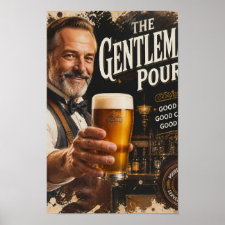 Classic Tavern Toast and Amber Cheer Poster