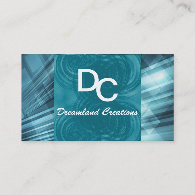 Classic Teal Business Cards (Front)