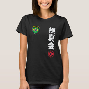 Classic Team Karate Kyokushinkai Brazil Kanji Japa T-Shirt