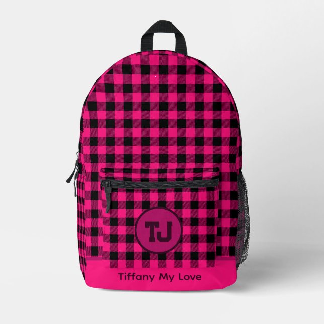 Classic Team Monogrammed Backpack For Her (Front)