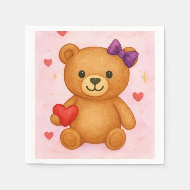 Classic Teddy Bear   Napkin (Front)