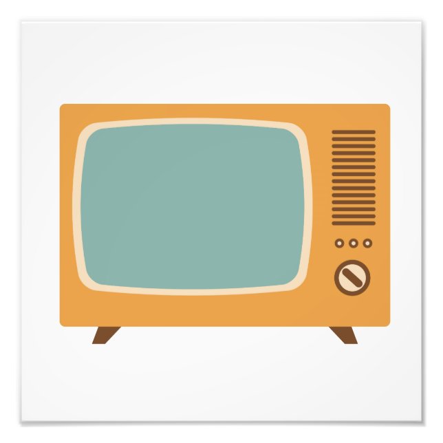Classic Television Set Graphic Photo Print (Front)