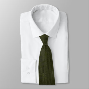 Classic Textured Elegance in Deep Moss Tie
