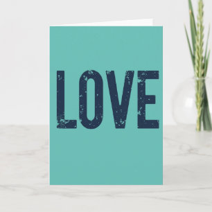 Classic Textured I Love You Card