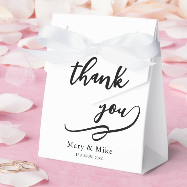 Classic Thank You Box for Parties and Events (Wedding)