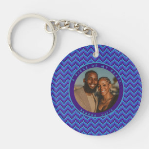 Classic Thank You Gifts Stripe Pattern Key Ring