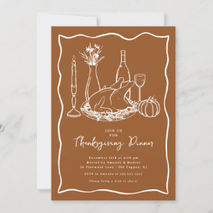 Classic Thanksgiving Dinner Invitation