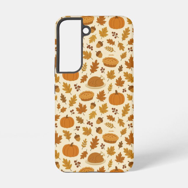 Classic Thanksgiving patterned  Samsung Galaxy S22 Case (Back)
