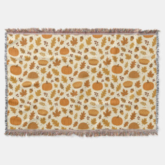 Classic Thanksgiving patterned  Throw Blanket