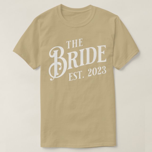 Classic The Bride Est T-Shirt (Design Front)