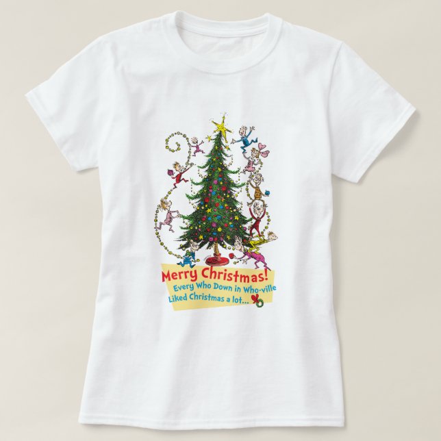 Classic The Grinch | Merry Christmas! T-Shirt (Design Front)