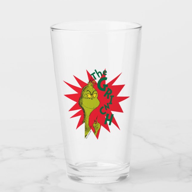 Classic The Grinch | Red Starburst Glass (Front)