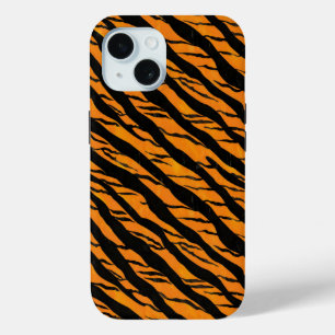 Classic Tiger Stripes Pattern iPhone 15 Case