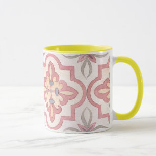 Classic tile gift set Mum favourite pattern pink Mug
