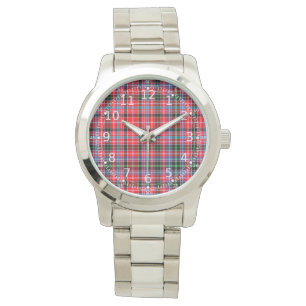 Classic Timeless Clan Aberdeen Plaid Tartan Gift Watch