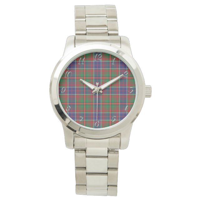 Classic Timeless Clan Adam Ancient Plaid Tartan Gi Watch (Front)