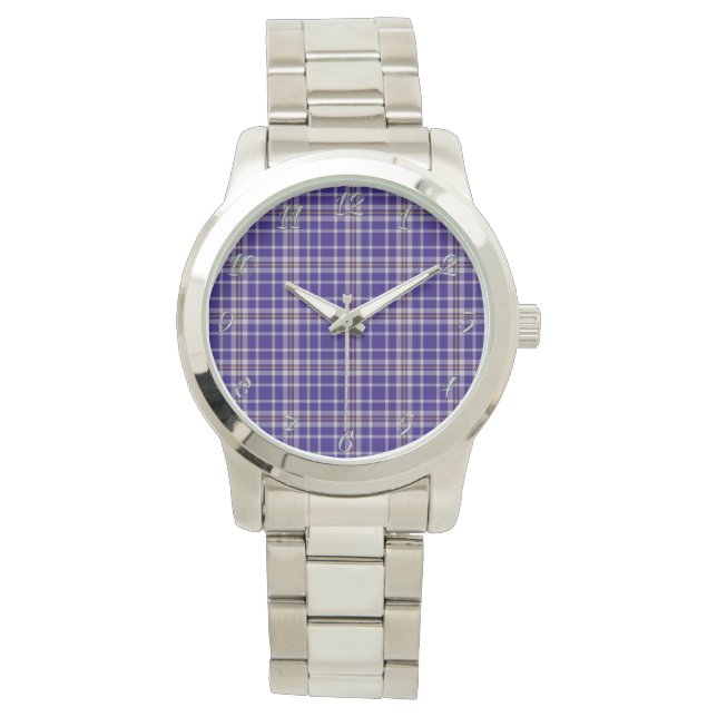 Classic Timeless Clan Allardice Plaid Tartan Watch (Front)