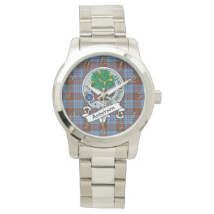 Classic Timeless Clan Anderson Modern Badge Tartan Watch