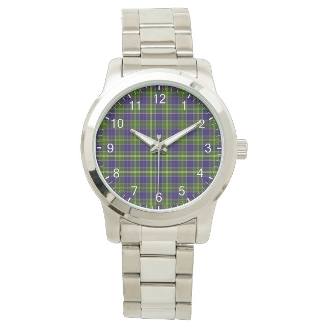 Classic Timeless Clan Arnott Plaid Tartan Plaid Gi Watch (Front)
