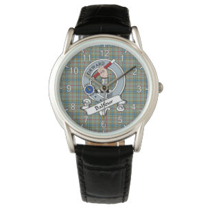 Classic Timeless Clan Balfour Badge Tartan Plaid Watch
