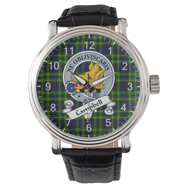 Classic Timeless Clan Campbell Of Breadalbane Mode Watch (Front)