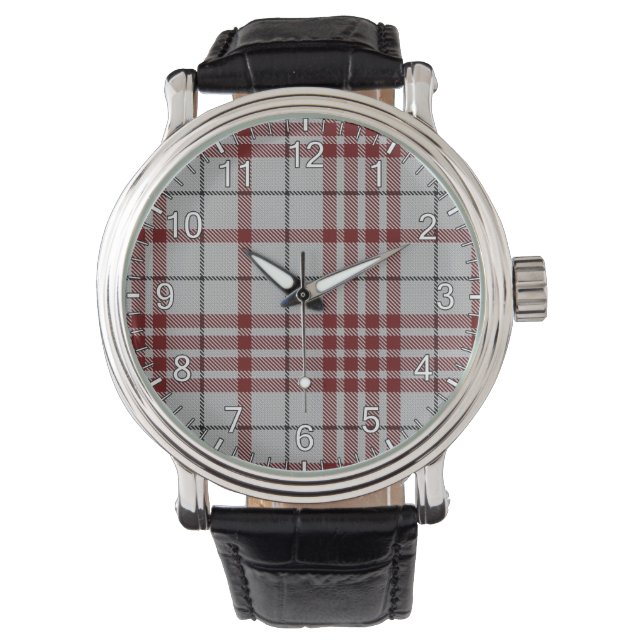 Classic Timeless Clan Clayton Tartan Plaid Gift Watch (Front)