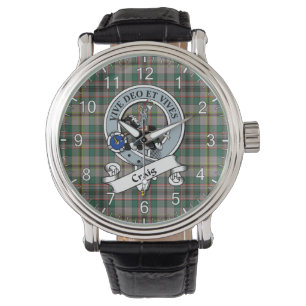 Classic Timeless Clan Craig Ancient Badge Tartan Watch