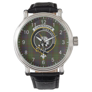 Classic Timeless Clan Cunningham Hunting Tartan Ba Watch