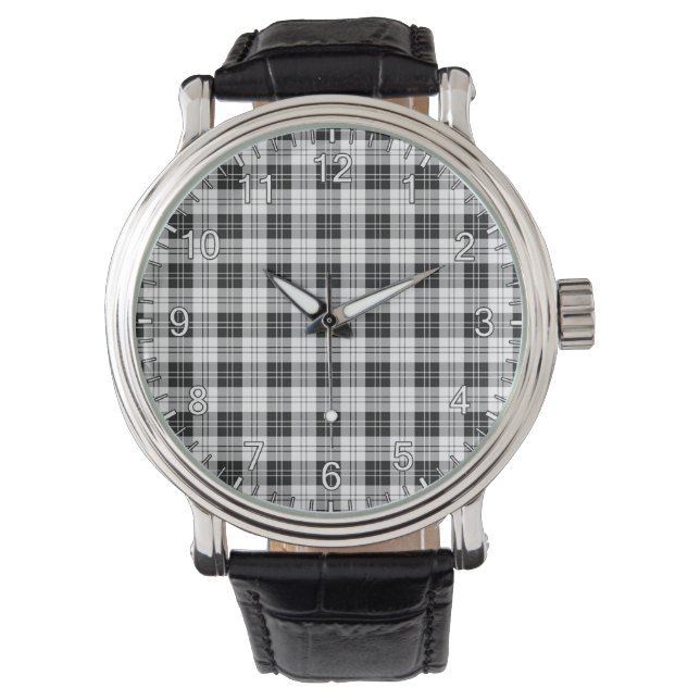 Classic Timeless Clan Erskine Black and White Tart Watch (Front)