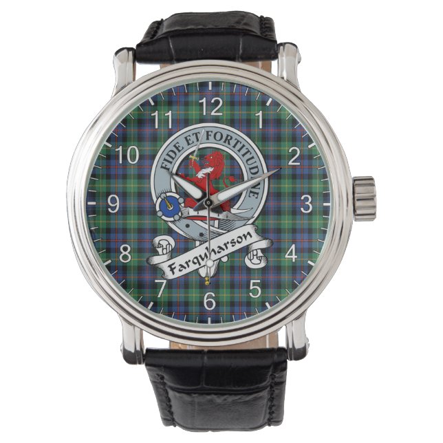 Classic Timeless Clan Farquharson Ancient Badge Watch (Front)